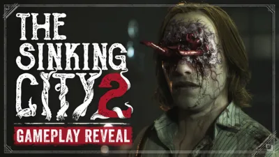 Official The Sinking City 2 gameplay reveal art with a scarred face